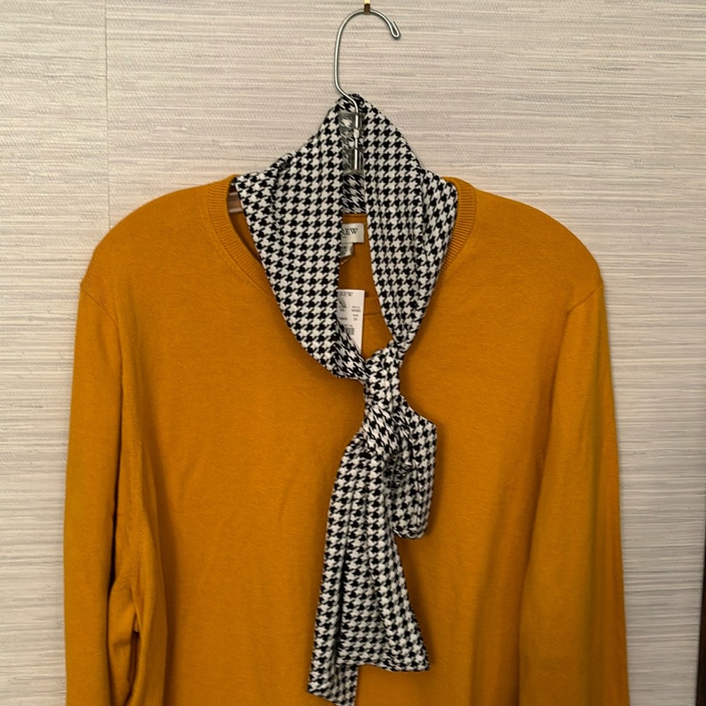 Mixed media sweater from J Crew Factory